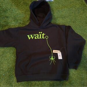 Black and Green Lightweight Shirt Jacket with Graphic Design